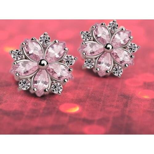 SALE 925 silver Europe Feather Crystal from Swarovskis new fashion creative cz Earrings classic retro micro set hot jewelry