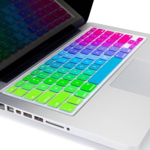 English US Silicone Keyboard Cover For Apple Macbook Air Pro Retina 13 15 17 Protective Stickers For mac book laptop Skin Film