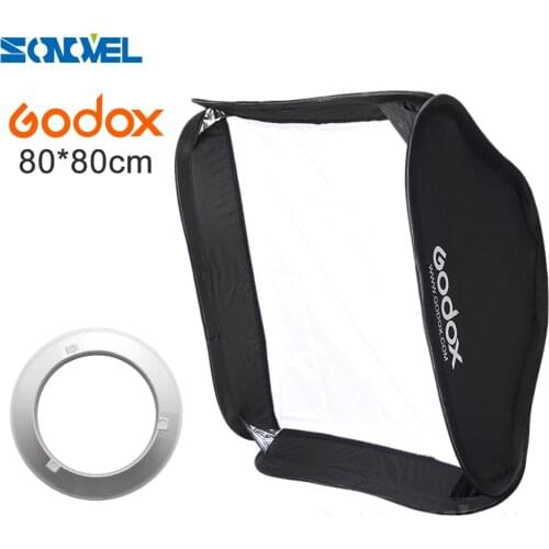 Godox 80 x 80cm 31.5"x31.5" Collapsible Flash Softbox Diffuser Bowens Mount for Godox AD600BM 80*80cm