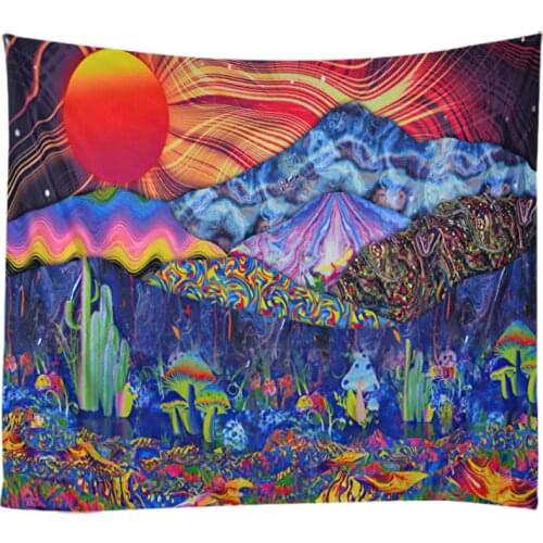 Creative 3D Dreamlike Fancy Painting Tapestry Wall Hanging Bed Spread Beach Towel Table Cloth Yoga Mat 250CM*180CM Large Size