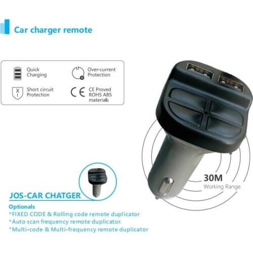 For Universal Car charger remote control fixed code and rolling code 433,92MHZ 868 MHz Multi-frequency remote duplicator