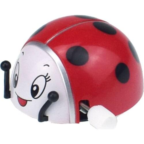 Spring Ladybird Wind Up Somersault Rotation Toys Kids Children Gifts Funny Play Insect Toy Clockwork Interactive