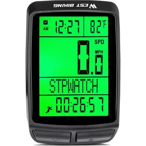 WEST BIKING Bicycle Computer Waterproof Wireless MTB Bike Stopwatch Five Languages Tachometer Riding Equipment Bike Speedometer