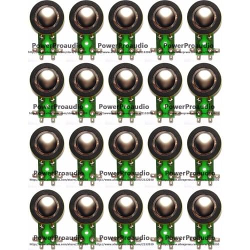 20pcs Diaphragm Horn Tweeter for TAPCO, MACKIE THUMP 6912, 6925 , 8 ohm - Titanium