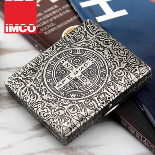 20 Cigarette ) Classic Constantine Cigarette Case Vintage Metal Copper Carving Cigarette Box Smoker Mens Cigarette Gift