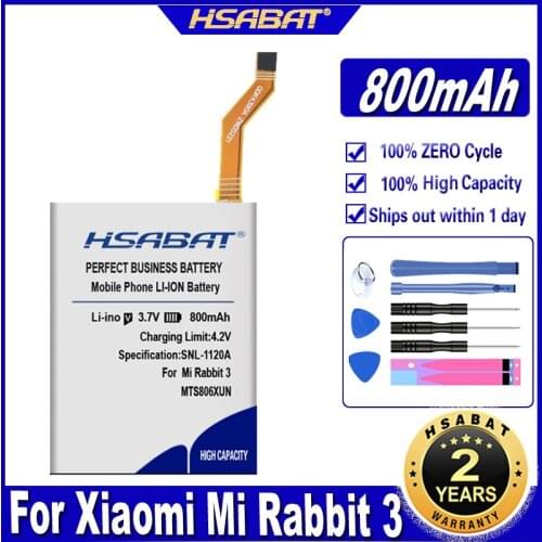 HSABAT MTS806XUN 800mAh Battery for Xiaomi Mi Rabbit 3 Batteries
