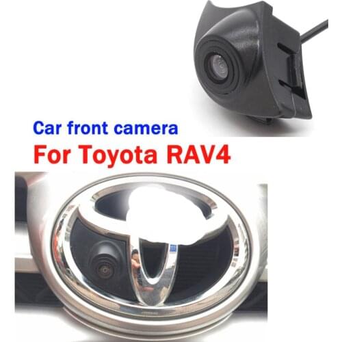Car Front View Parking LOGO Camera Night Vision Positive Waterproof For Toyota RAV4 2014 2015 full HD high quality Front camera