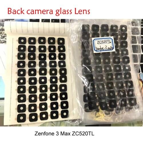 For 5.2'' For ZenFone 3 Max ZC520TL X008D Rear Back Camera Glass Lens With Sticker Replacement