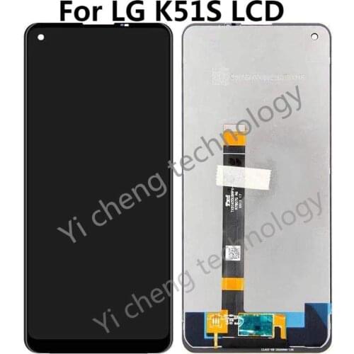 For LG K51S LCD with frame LMK510EMW, LM-K510EMW Display Touch Screen Digitizer Assembly Replacement Accessory For LG K51S