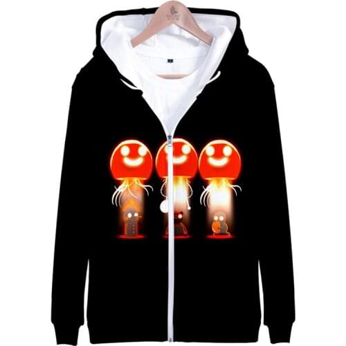 Fashion Harajuku Happy Game 3d Hoody Men Women Zipper Hoodies Jacket Tops Pocket Long Sleeve Boys Girls Hooded Kids Sweatshirts