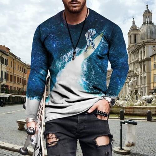 2021 fall starry sky print pullover mens streetwear sportswear sweatshirt mens casual mens hoodie pullover direct sales