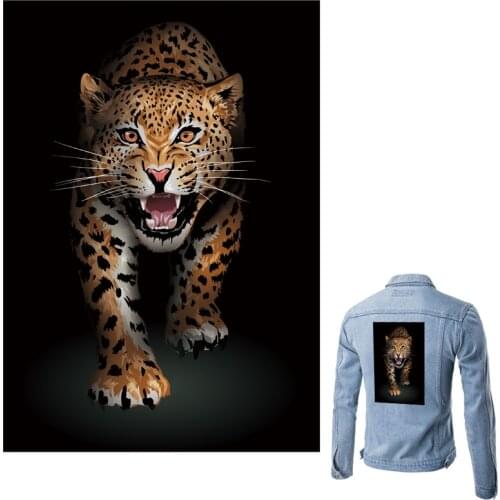 Animal Patch Sticker Big Tiger Patch T-shirt Dresses Hot Tear DIY New Design Thermal Transfer 3D Stickers-CQ