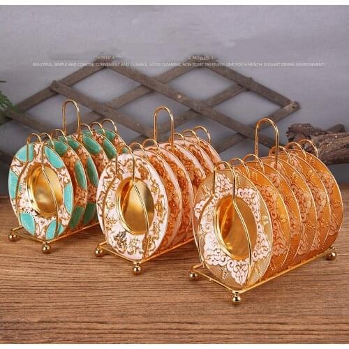 Delicate Plate Dessert Dish Fruit Snack Tray Elegant Coaster Cup Stand Luxury Wedding Table Centerpieces Home Party Decoration