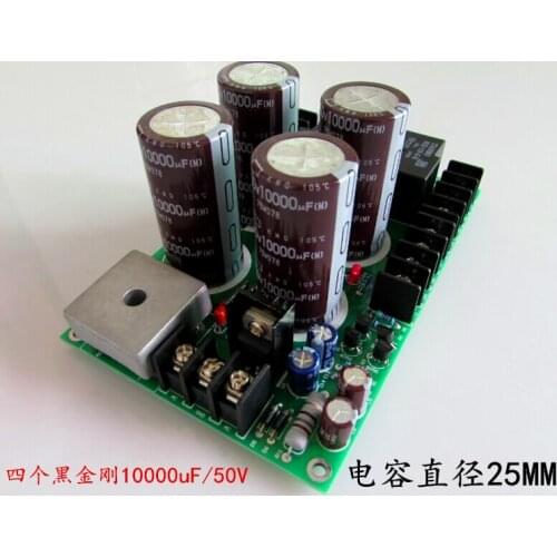 Power board 10000UF 50V *4 speaker protection with rectifier power supply discrete tda7293 tda7294 lm3886 rear amplifier board