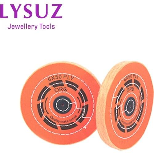 3Pcs ORO Polish Buff High Quality Orange Muslin Cotton Cloth Gold Silver Jewelry Dental DIY Polishing Wheels Lysuz