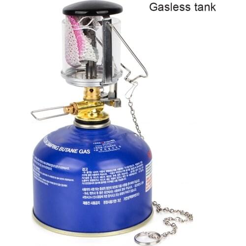 60LUX Mini Portable Camping Lantern Gas Light Outdoor Tent Lamp Torch Hanging Glass Lamp as Fuel for Travel n