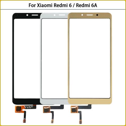 New 5.45'' TouchScreen For Xiaomi Redmi 6 Touch Screen Panel Sensor Digitizer LCD Front Glass For Xiaomi Redmi 6A Replace