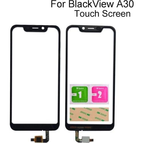5.5" Touch Screen For BlackView A30 Touch Screen Digitizer Panel Front Glass Lens Sensor Tools Adhesive Wipes