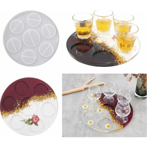 Diy Wine Beer Rack Epoxy Resin Silicone Mold Jewelry Fillings Charms Handmade Drinks Tray Cabochon Mould Craft