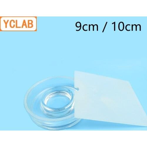 YCLAB 90mm / 100mm Glass Diffusion Dish Boat with 107mm / 107mm Cover Laboratory Chemistry Equipment