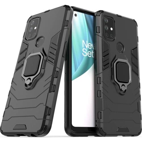 Ring Stand Shockproof TPU Bumper Coque Cover For One Plus OneplusNord OnePlus Nord N100 N10 5G Case Fundas Hard PC Protect Shell