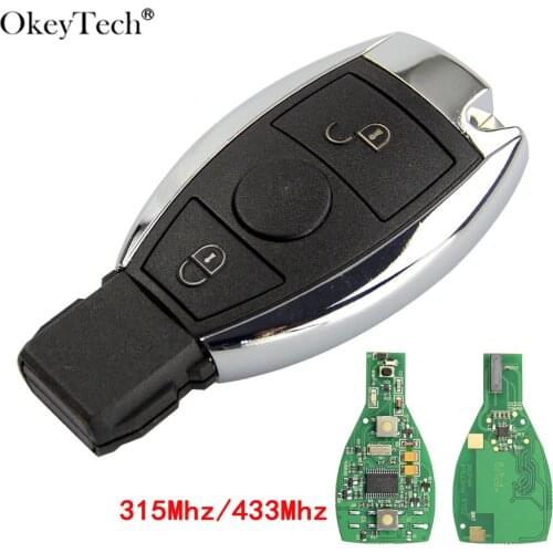 Okeytech Intelligent Smart Remote Key 3 Buttons 315MHz/433MHz Car Auto Fit For Mercedes Benz 2000+ NEC BGA Type Remote Key Fob
