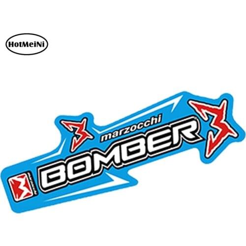 HotMeiNi 12cm x 3cm Car Styling Waterproof Vinyl Sticker Auto Motorcycle Marzocchi Bomber Decal Mountain Bike Race Car Sticker