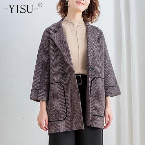 YISU Winter Women Sweater Cardigan Long V-Neck Tops Knitted Cardigan Coat Casual Warm Single breasted Sweater Cardigan