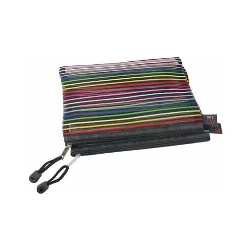 10 Pcs Gridding Zip A5 Document Pen File Bag Pocket Holder Black