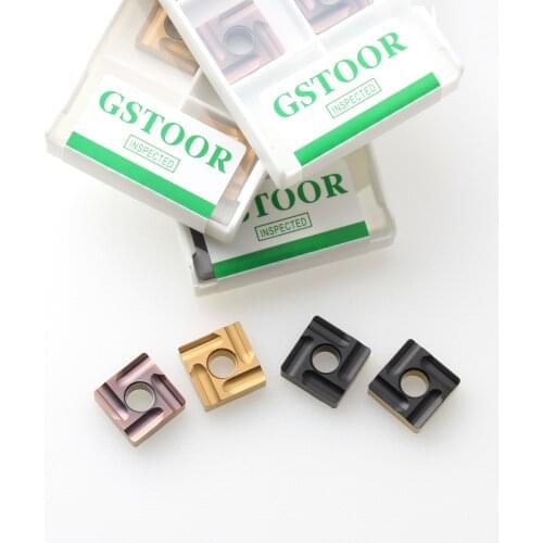 10PCS SNMG120404R-S SNMG120404L-S SNMG120408R-S SNMG120408L-S GP9125 Turning Tool Carbide Inserts CNC Lathe Cutter Cutting Steel