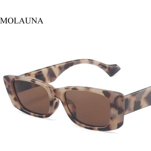 2021 Retro Small Rectangle Sunglasses Women Ins Popular Fashion Candy Color Eyewear Men Vintage Square Sun Glasses Shades UV400