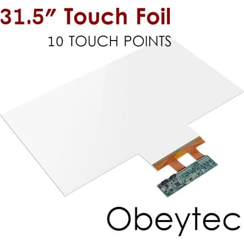 Free Shipping! Obeytec 31.5" Nano Touch Screen Film, Support 3-12 mm Tempered Glass Cover, 10 Touch Points, Driver Free