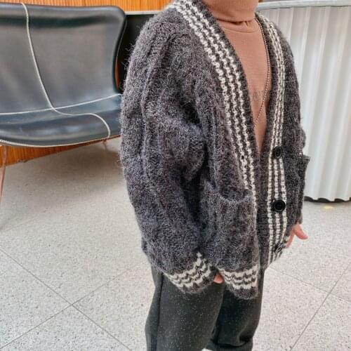 Dibeberabbit Baby Clothes Knitted Winter Kids Sweater Wool Toddler Coat Cardiagn Girls Jacket Sweater Cotton Boys Jackets Autumn