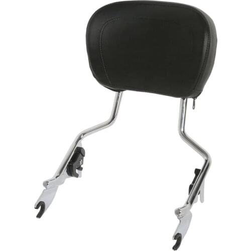 For Harley Touring Street Glide Road King Passenger Backrest Sissy Bar PU Leather 2008 2009 2010 2011 2012 2013 2014 2015 2016