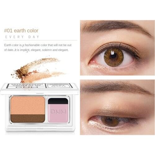 Double Color Gradient Lazy Eye Shadow Makeup Palette Glitter Eyeshadow Pallete Waterproof Glitter Eyeshadow Shimmer Cosmetics