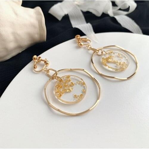 GorGor Dangle Earrings Women Originality Statement Minimalist Wavy Circle Geometric Vintage Style Elegant Birthday Gift EZ-915