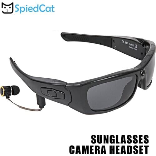 HD 1080P MP3 Player Glasses Cam with Bluetooth Sunglasses DV Headset Sports Driving Forensics Recorder Polarized Lens Camera