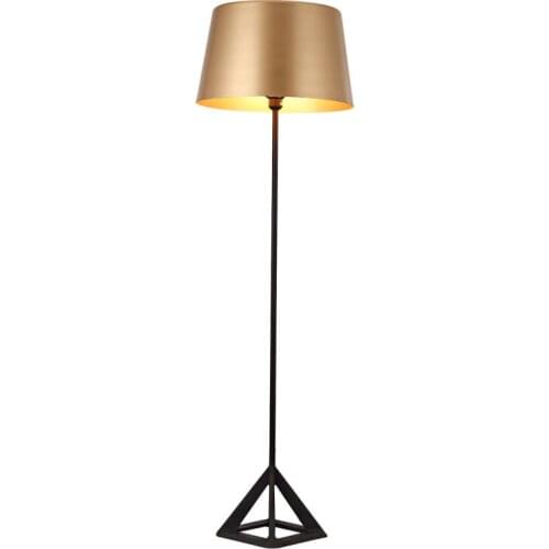 Classic metal floor lamp E27 LED bulb floor lamp modern standing lamp metal shade gold color good quality high end lighting