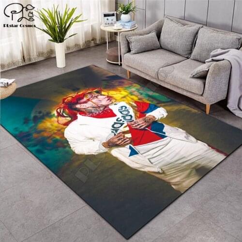 SInger 6IX9INE carpet Square Anti-Skid Area Floor Mat 3D Rug Non-slip Mat Dining Room Living Room Soft Bedroom Carpet style-04