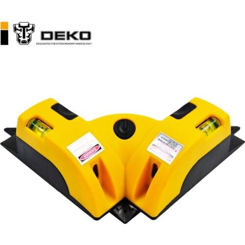 DEKO Right Angle 90 Degree Vertical Horizontal Laser Line Projection Square Level Laser Level laser Measurement Tool