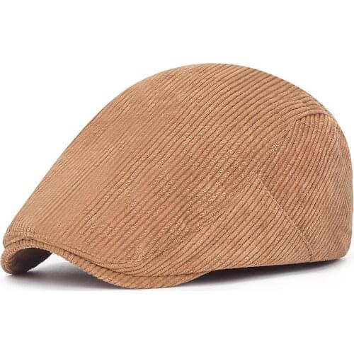 Fibonacci 2020 New Newsboy Cap Mens Casual Cotton Corduroy Hat Womens Newsboy Caps Flat Ivy Hat Golf Driving Cabbies Beret
