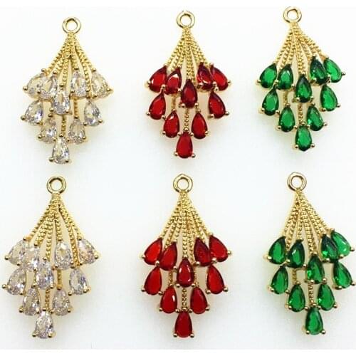 New Arrival! 30x17mm 30pcs Cubic Zirconia Feather Charm for Handmade Necklace/Earring DIY Parts,Jewelry Accessories Findings