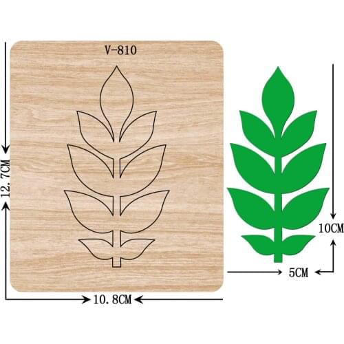 New leaf wooden dies cutting dies scrapbooking /Multiple sizes /V-810