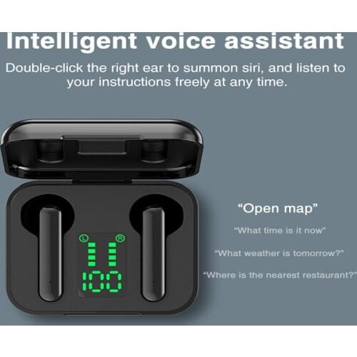 2021NEW L12 TWS Wireless Earphones Bluetooth 5.0 Headphones Waterproof Earbuds LED Display HD Stereo Built-in Mic Gaming Headset
