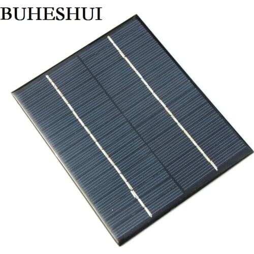 BUHESHUI Wholesale 2W 18V Polycrystalline Solar Panel Solar Cell Module DIY Solar Charger For 12V Battery 24pcs Free Shipping