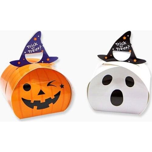 Halloween Cookies Biscuits Packing box Halloween gift box Pillow box Self sealing bag Food baking Gift bag