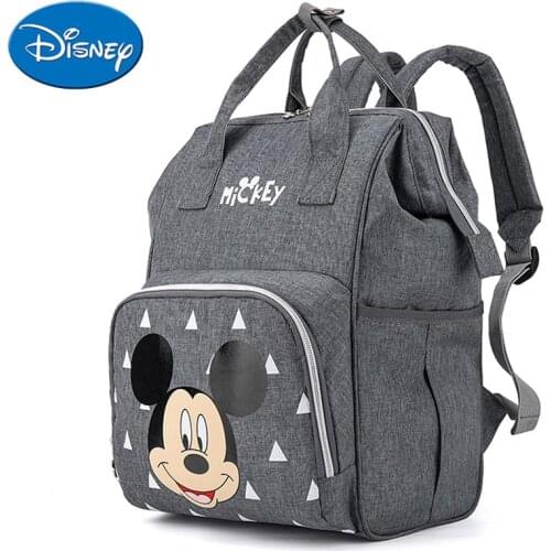 Original Disney Mickey Diaper Bag Backpack for Mummy Maternity Bag for Stroller Bag Large Capacity Baby Nappy Travel Baby Care