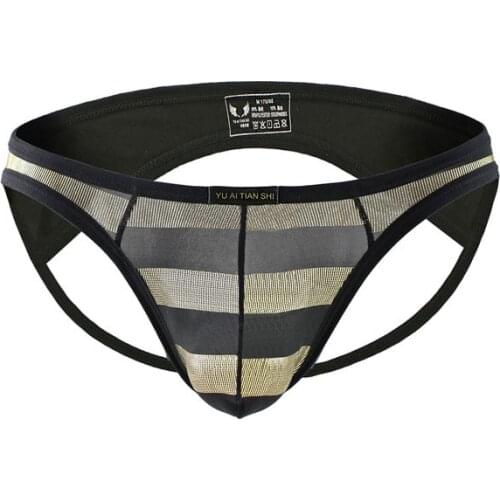 Sexy Mens Thongs Bikini Briefs Men G-strring Open Butt Underwear Gay Mens Underwear Breathable Short Jockstrap Erotic Thong