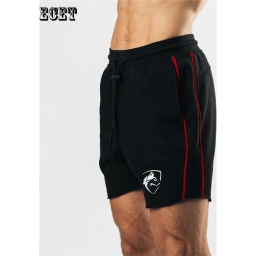 Cotton gyms brand mens sports pants five-quarter pants streetwear casual shorts jogger fashion mens clothing