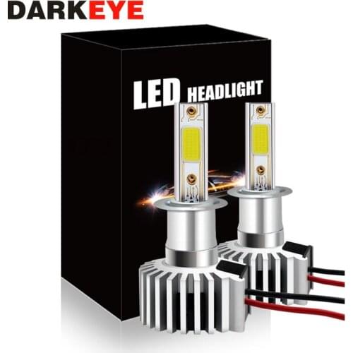 2pc H11 LED H7 H8 HB4 H1 H3 HB3 Auto Car Headlight Bulbs 9005 9006 9007 6000K 12V LED Lamps DJ